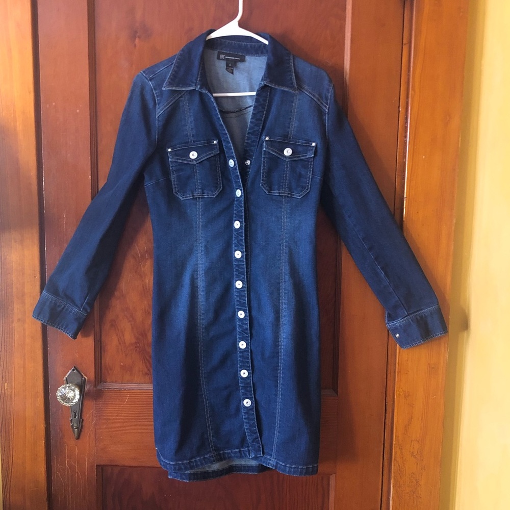 INC Jean fitted dress.